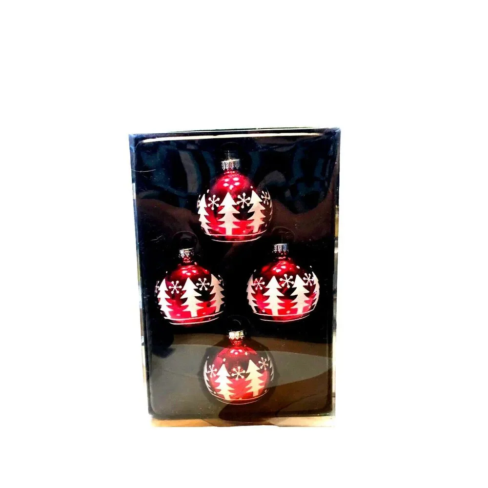 Kurt Adler Ornament Ball Glass Christmas Tree Vintage Snowflake Vintage Sparkle - Picture 3 of 15
